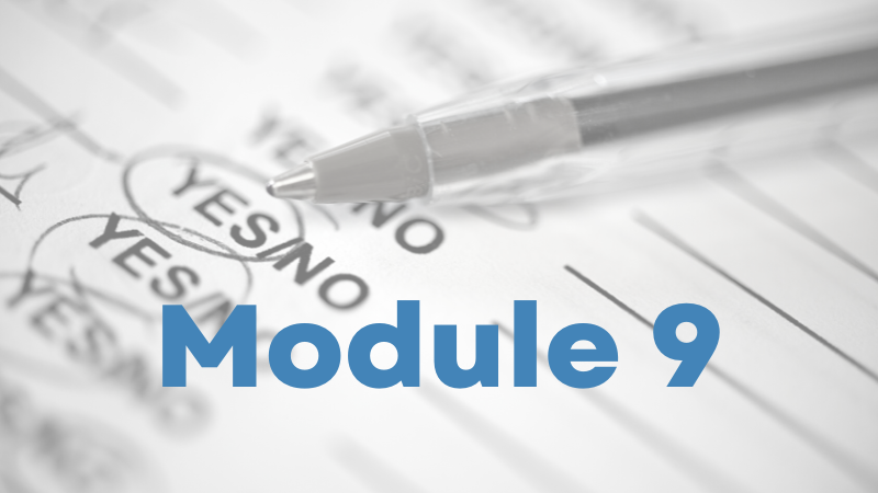 Module 9: Conduct Your Due Diligence